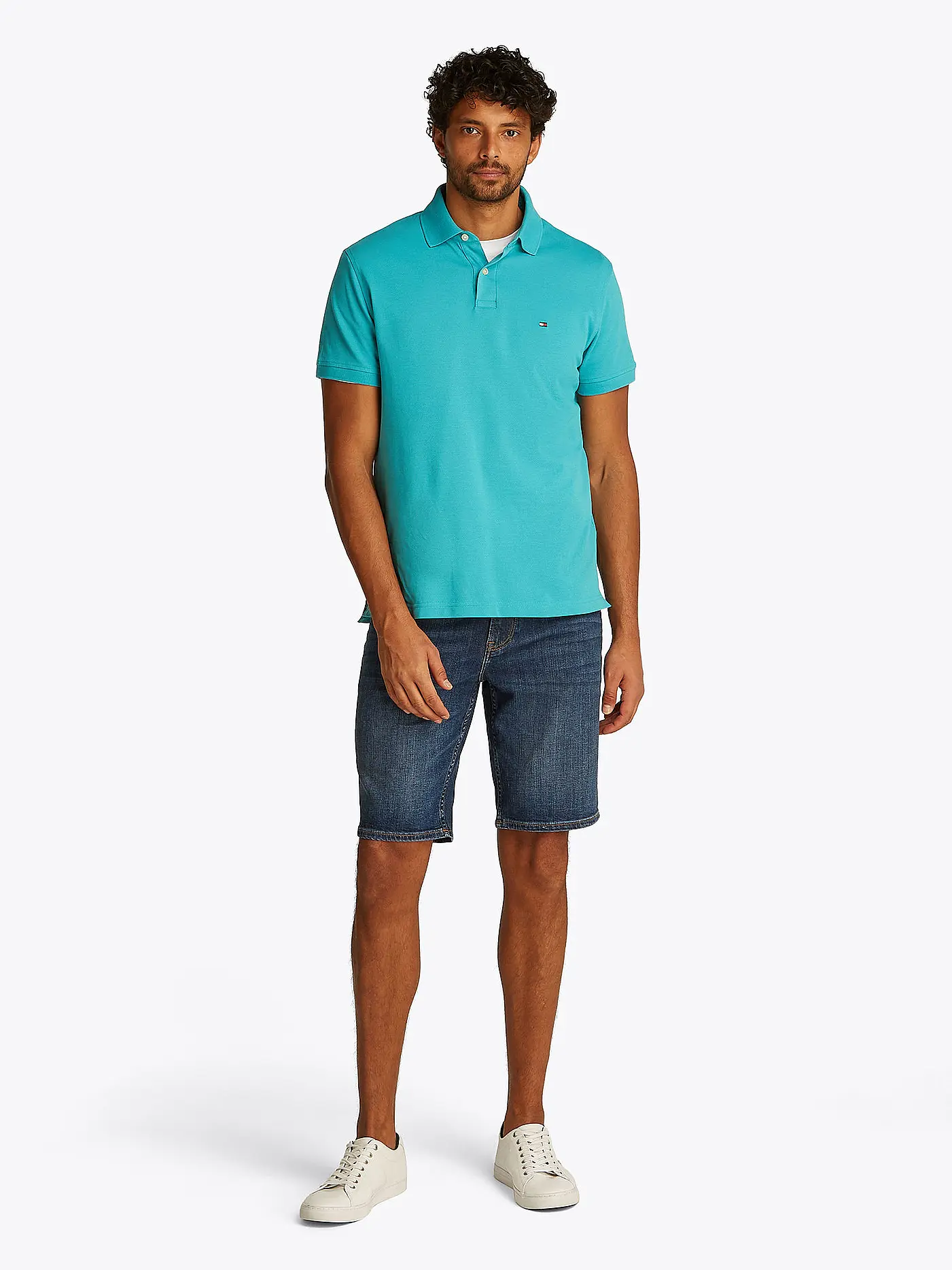 TOMMY HILFIGER | Poloshirt Regular Fit | türkis